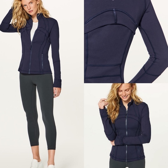 lululemon athletica Jackets & Blazers - Lululemon Define Jacket Full Zip Midnight Blue 10